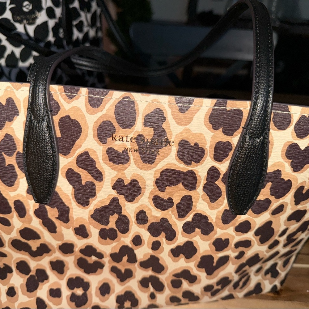 Kate Spade Brown and Black Leopard Print Tote